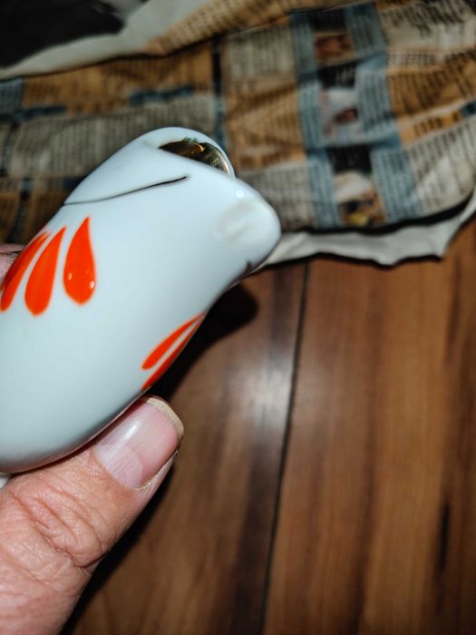 Komplet karafka ryba plus 6 kieliszków ceramika