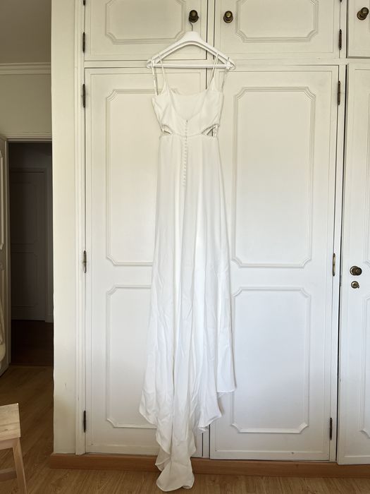Vestido de Noiva Nunca Usado - Rosa Clará