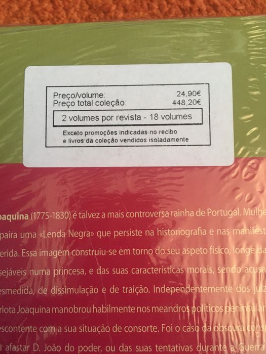 Coleção Rainhas de Portugal embalada