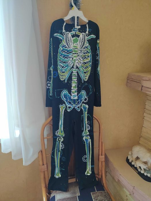 костюм на Хелловін Halloween скелет skeleton світиться  f&f 9-10р 140с