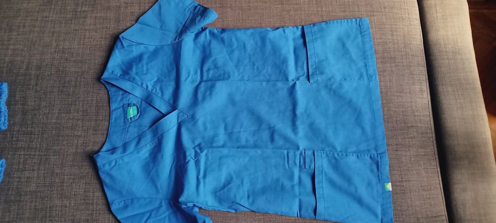 Scrubsy medyczne rozmiar S niebieski i granatowy