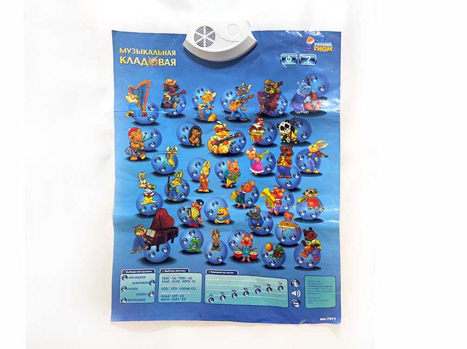 Интерактивный обучающий звуковой плакат "Музыкальная кладовая" (3+)