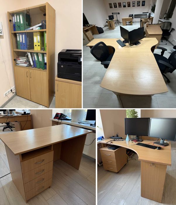 Офісні меблі: столи, шафа