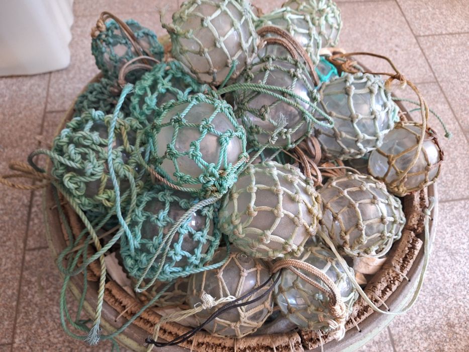 Boias de vidro antigas