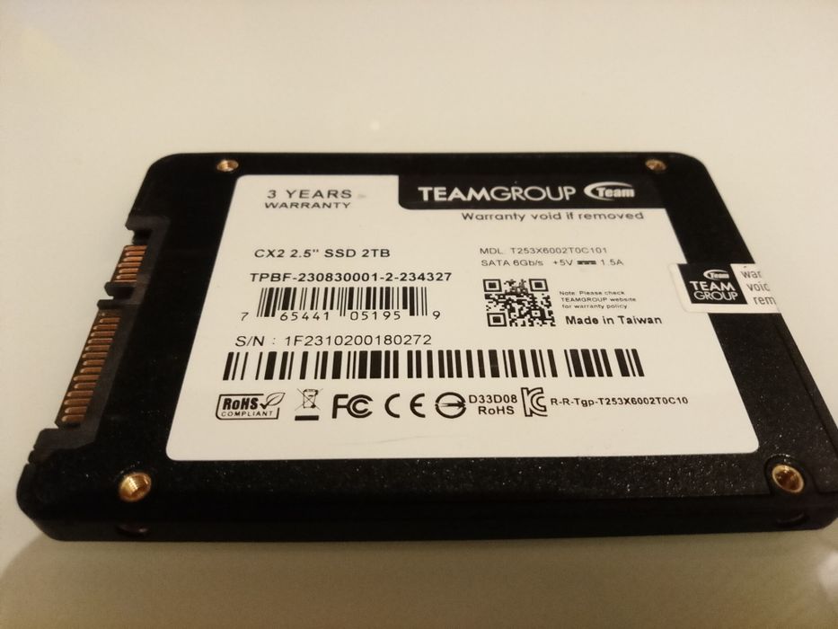 SSD SATA 2,5" 2TB Team Group CX2
