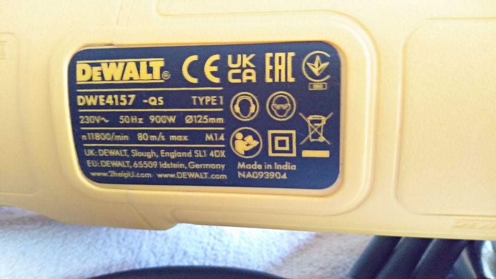 DeWALT DWE4157 Кутова Шліфмашина Болгарка НОВА!