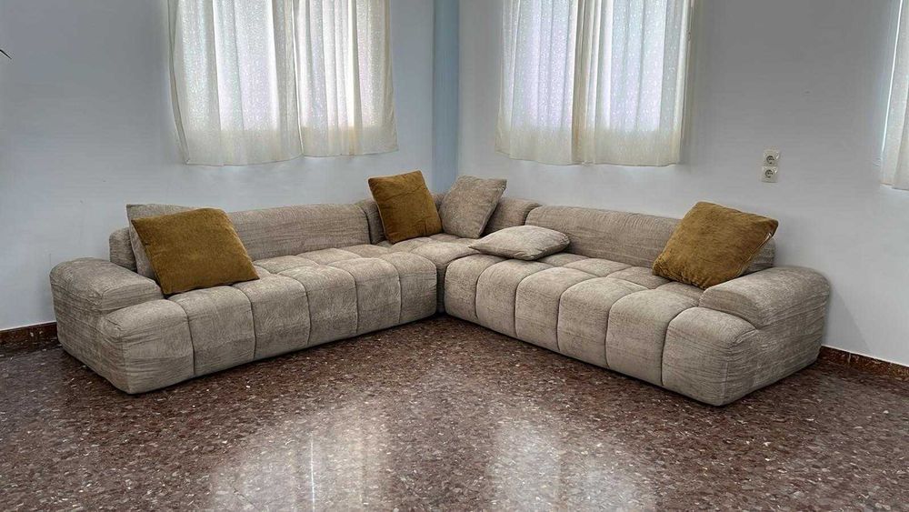 Sofa modular castanho Novo Paga na ato entrega Envio GRATIS