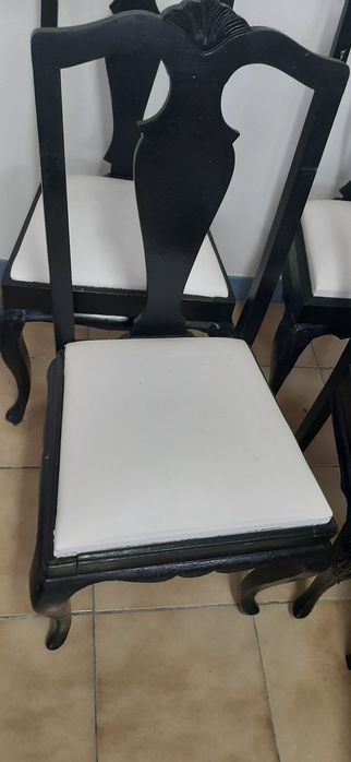 Queen anne cadeiras reparadas 120€ todas (6)