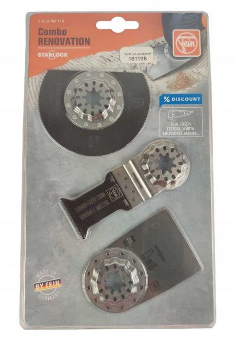 FEIN COMBO RENOVATION zestaw ostrze brzeszczot multimaster