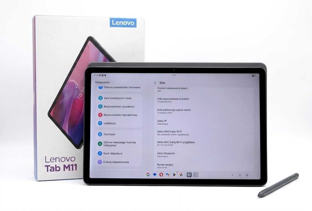 Jak Nowy Tablet Lenovo Tab M11 8GB/128GB + Rysik + Etui | Gwarancja 2027