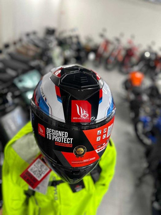 НОВИЙ мотошолом HELMET MT ATOM 2 SV BAST A0 Pearl Gloss
