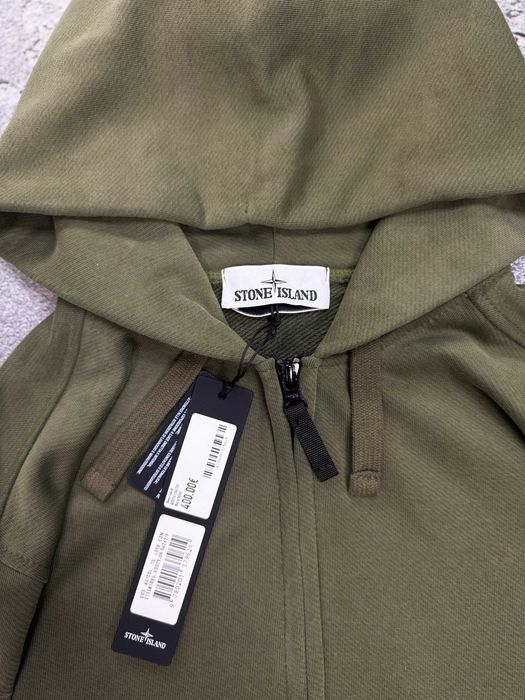 Зіп-худі Stone Island хакі зипхуди кофта Стон Айленд хаки стон зелений