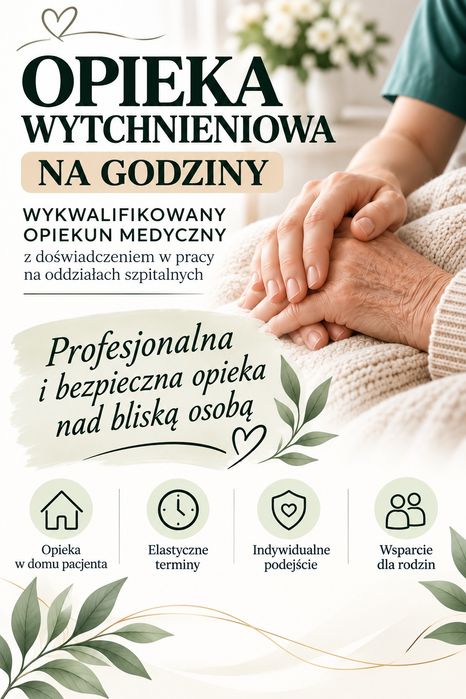 Opiekun medyczny – opieka nad osobą starszą na godziny opieka wytchnieniowa