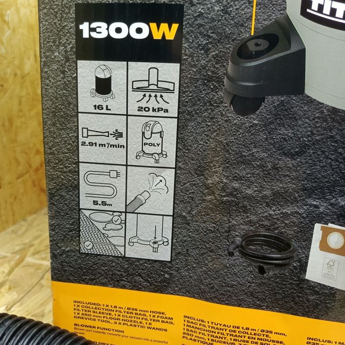 Odkurzacz przemysłowy titan