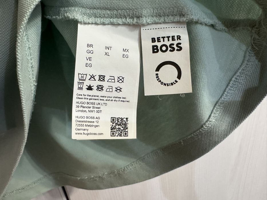 Поло Hugo Boss Original чоловіче mint/mint green