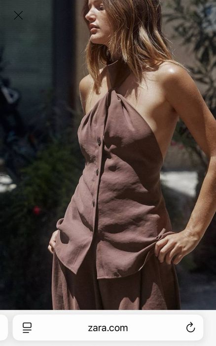 Жилетка Zara, в кольорі браун