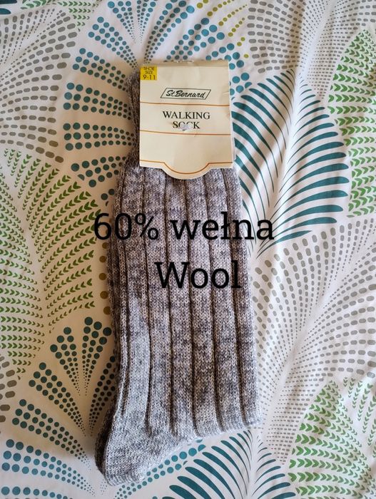 Wełniane skarpety męskie rozmiar 43-46