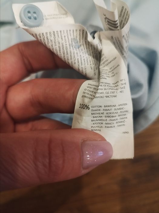Koszula męska L jasnoniebieska