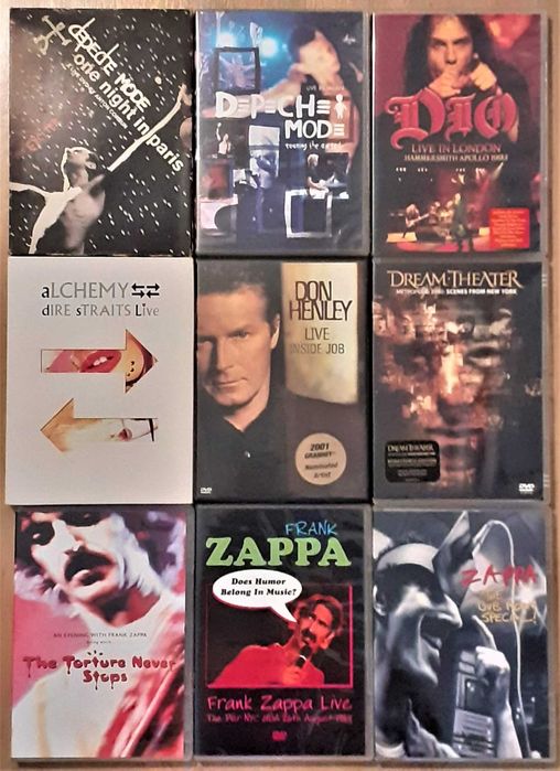72 DVDs - Concertos - Grande Coleção - Raros - MUITO BOM ESTADO