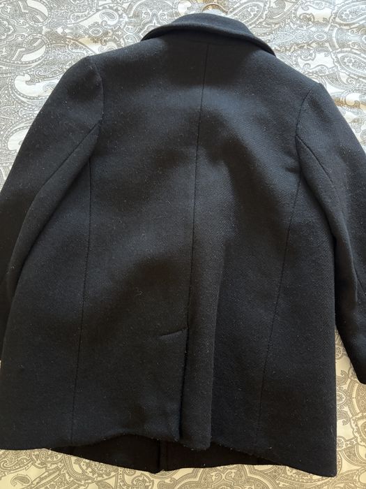 Casaco curto de lã dupla face em estilo náutico da Zara
