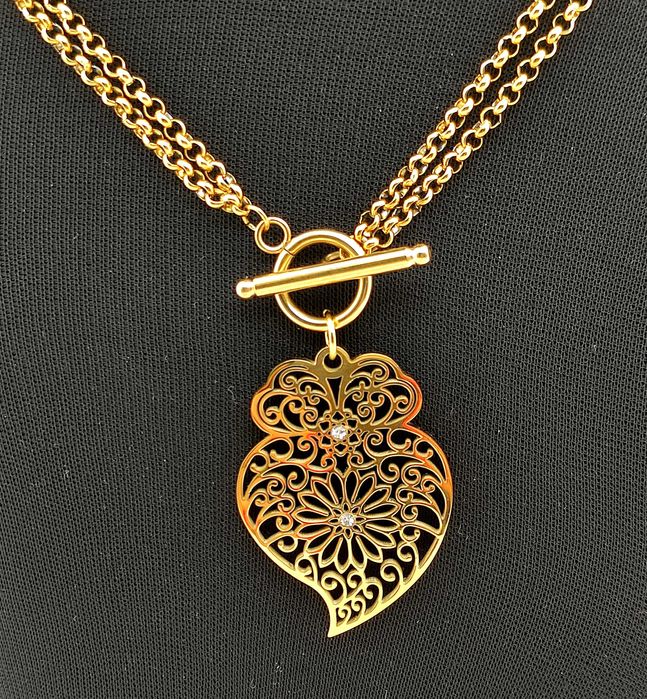 Colar Coração de Viana - Aço