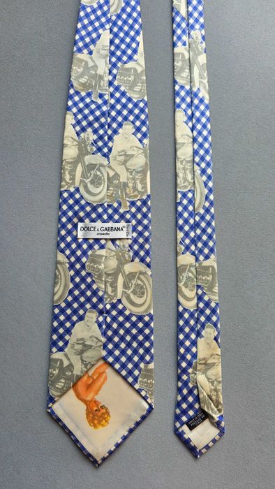 krawat jedwabny DOLCE & GABBANA retro