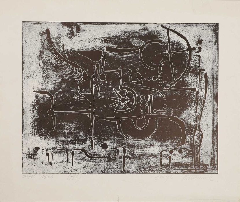 Linoryt „Metol”, 1964 r. Henryk Płóciennik