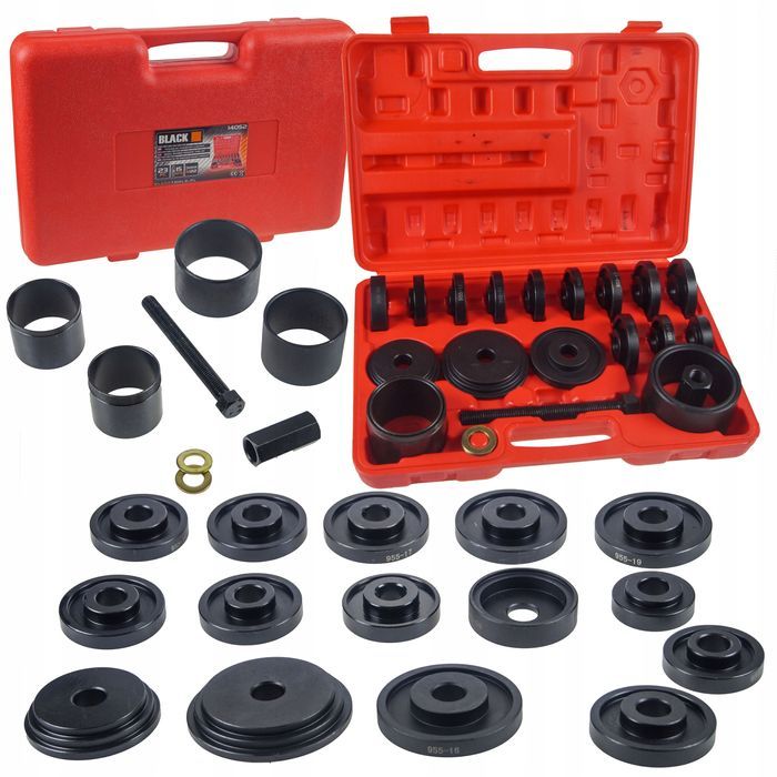 Ściągacz Tulei Łożysk Adaptery Prasy 56-88Mm Black