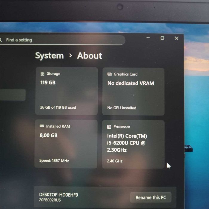 Ультрабук Lenovo X1 Carbon 4 Gen 14'  Core i5