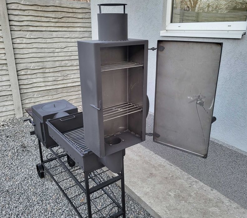 5мм! 3в1! Усиленный Мангал Стационарный Коптильня Смокер Барбекю