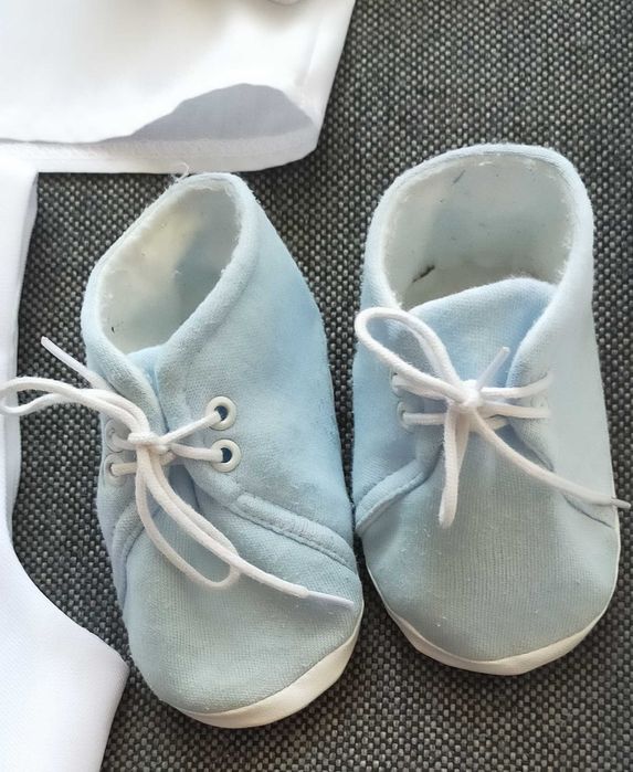 Ubranko na chrzest rozm.68 ocieplane dla chłopca