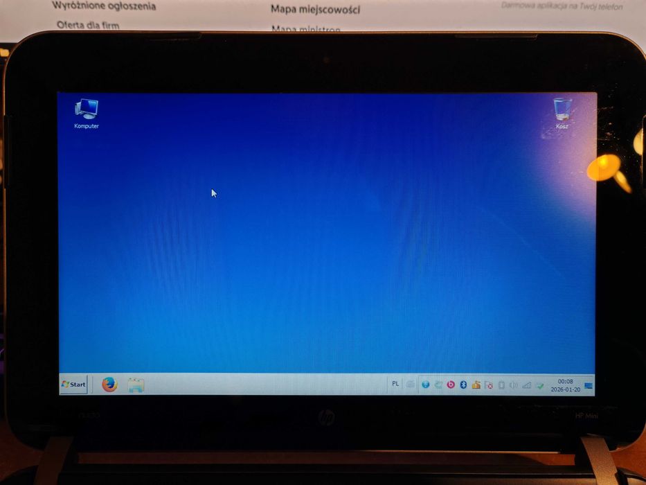 laptop HP Mini do diagnostyki samochodów system 32bit