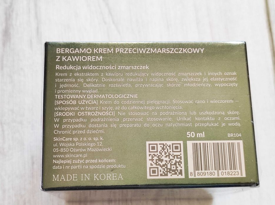 Bergamo Luxury Caviar  krem przeciwzmarszczkowy do twarzy z kawiorem
