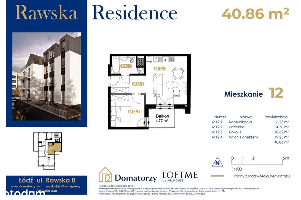 Kameralne apartamenty z tarasami  Rawska Residence