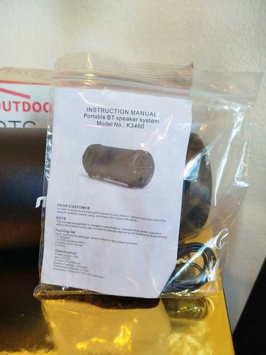 Coluna Som Portátil M-TK - Preto