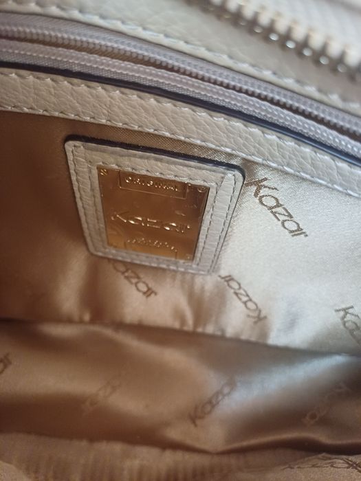 Piękna kremowa torebka Kazar