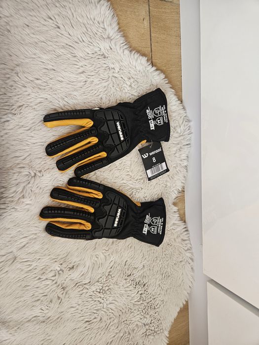 Rękawice wenaas skora robocze meskie m nowe z metka wytrzymale