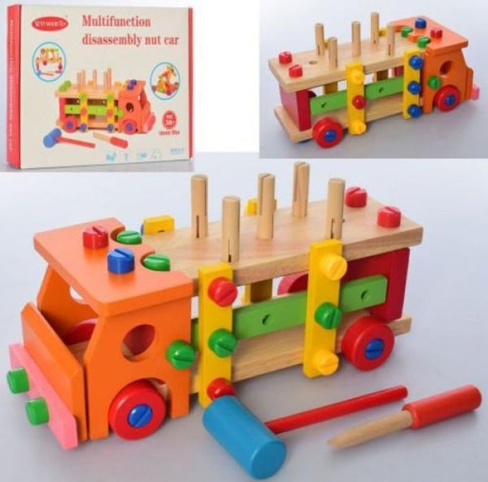 Цікаві дерев'яні настільні ігри кульки, палички, кубики