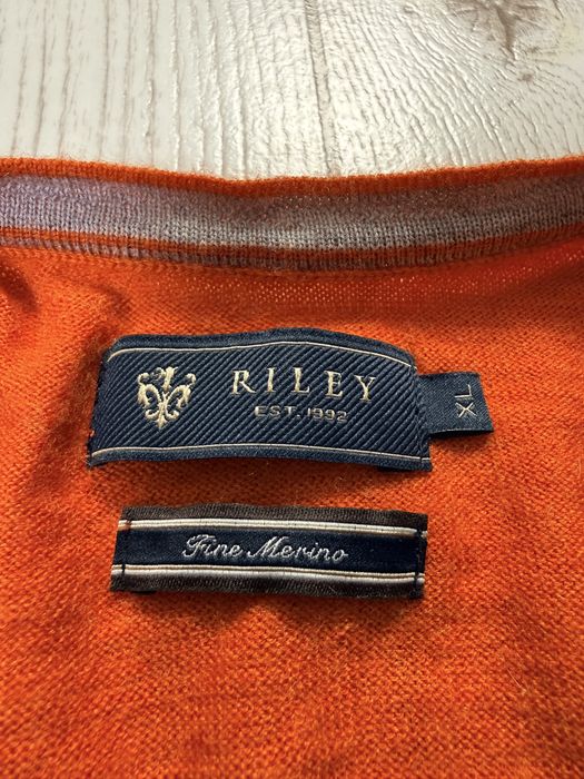 Sweter wełniany merino Riley r.Xl styl klasyczny