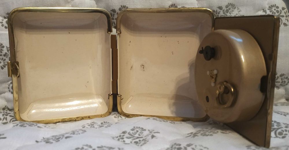 ZEGAREK Przenośny Nakręcany Składany EUROSTAR JAPOŃSKI - Vintage