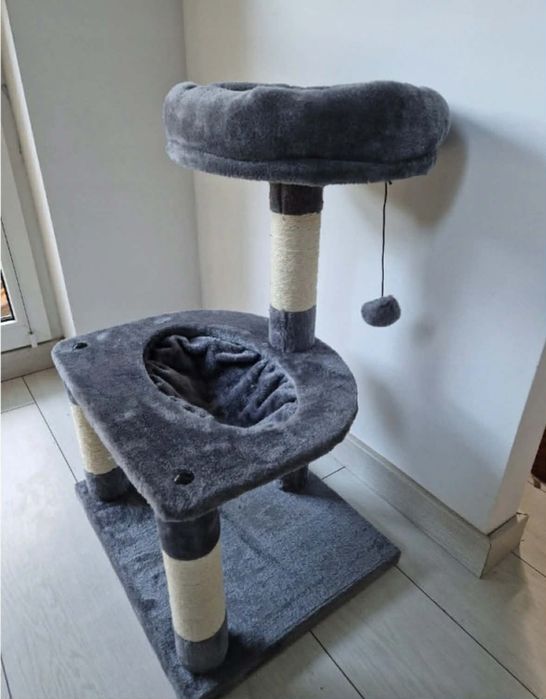 Drapak dla Kota z Pluszowym Legowiskiem Słupek Sizal Drzewko Nowe