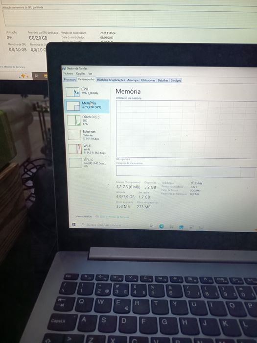 Portátil Lenovo IdeaPap 330 | i5 8ª Geração | 8GB RAM | 240GB SSD