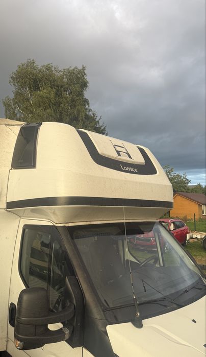 Szyba prawa Lamico kurnik kabina sypialna okno okienko sypialka szybka master iveco ducato sprinter crafter zawiasy