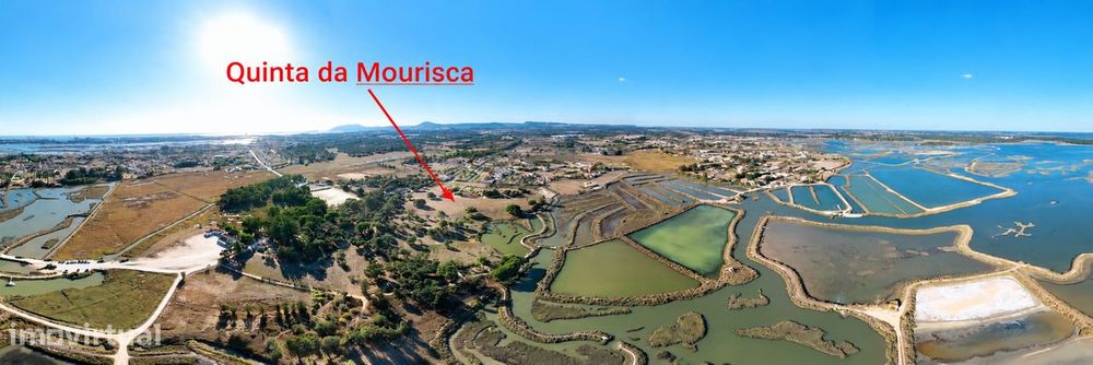 Quinta da Mourisca  5,2 ha no Estuário do Sado, c/projeto reabilitação