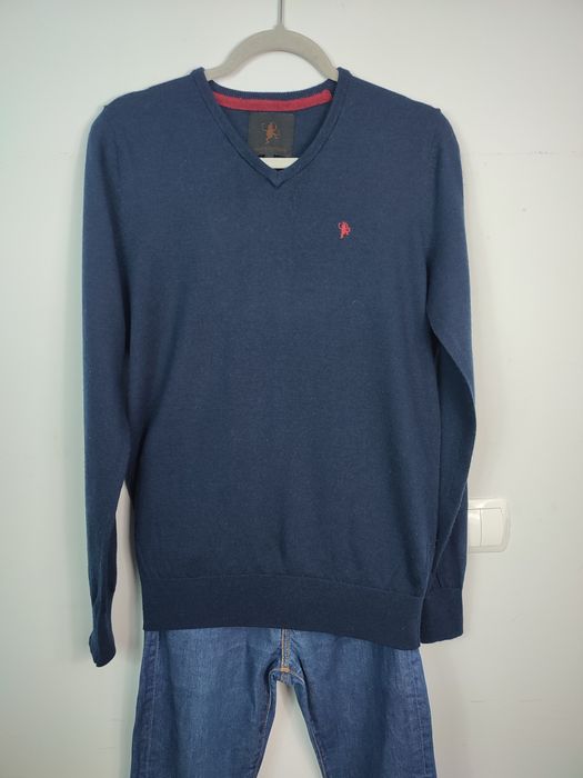 Granatowy sweter męski Merino S Made by Monkeys
