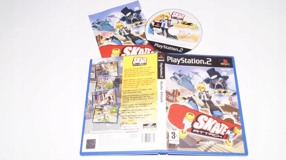 Gra Ps2 Skate Attack Sony Playstation 2 (Ps2)