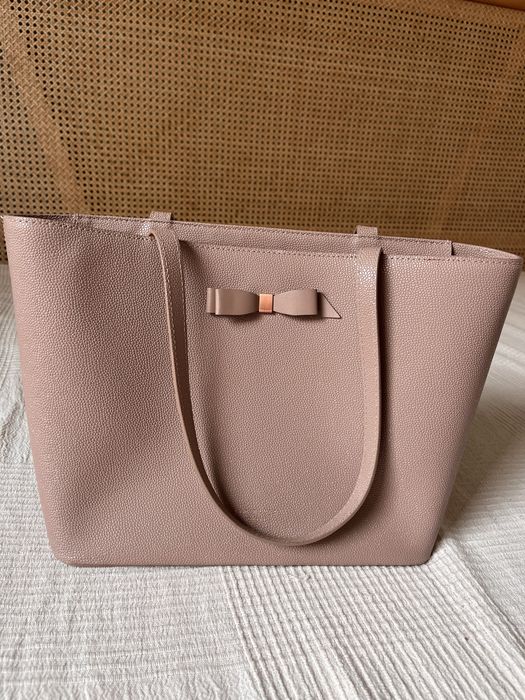 Beżowa/bladoróżowa torebka do ręki Ted Baker