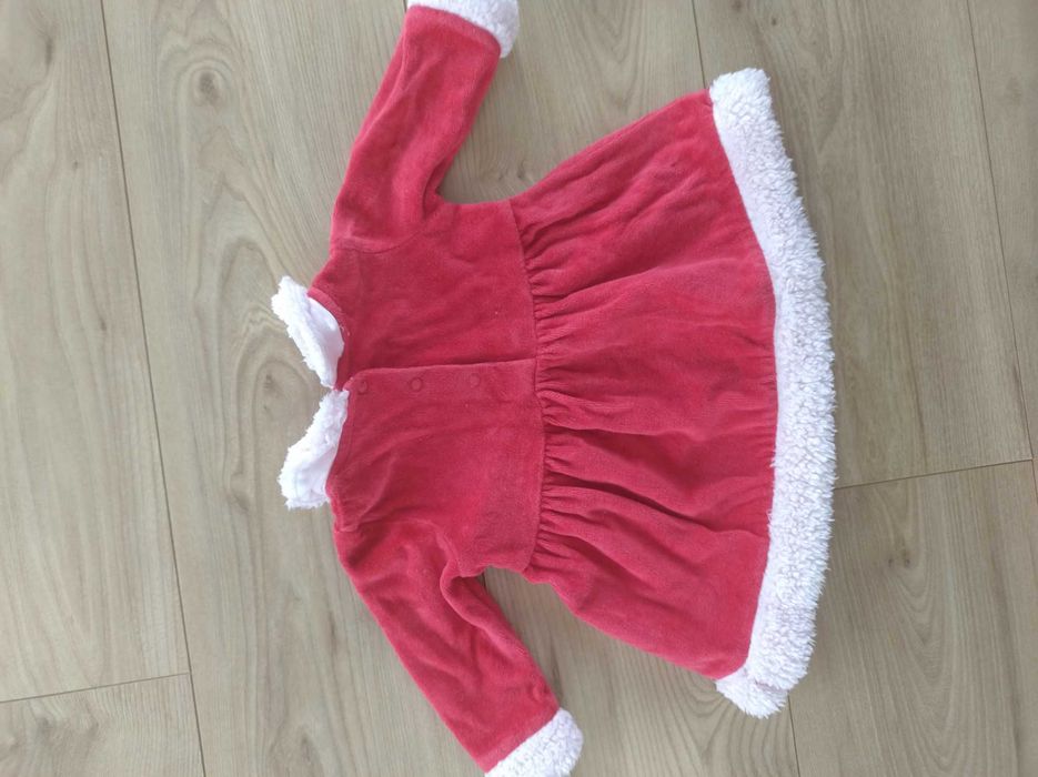 Świąteczna sukienka niemowlęca