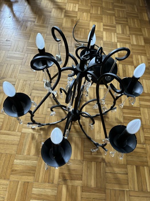 Żyrandol retro do salonu