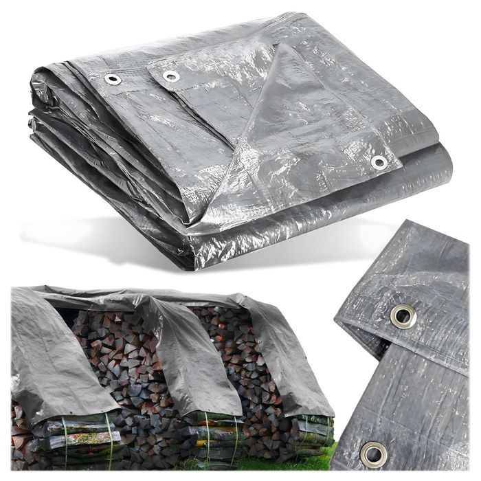 Plandeka Płachta Ochronna UV 3x4m 80g Okryciowa Mocna Uniwersalna